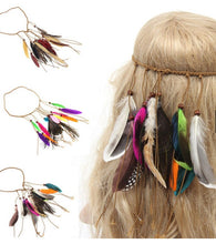 Load image into Gallery viewer, Bohemian Feather Headband